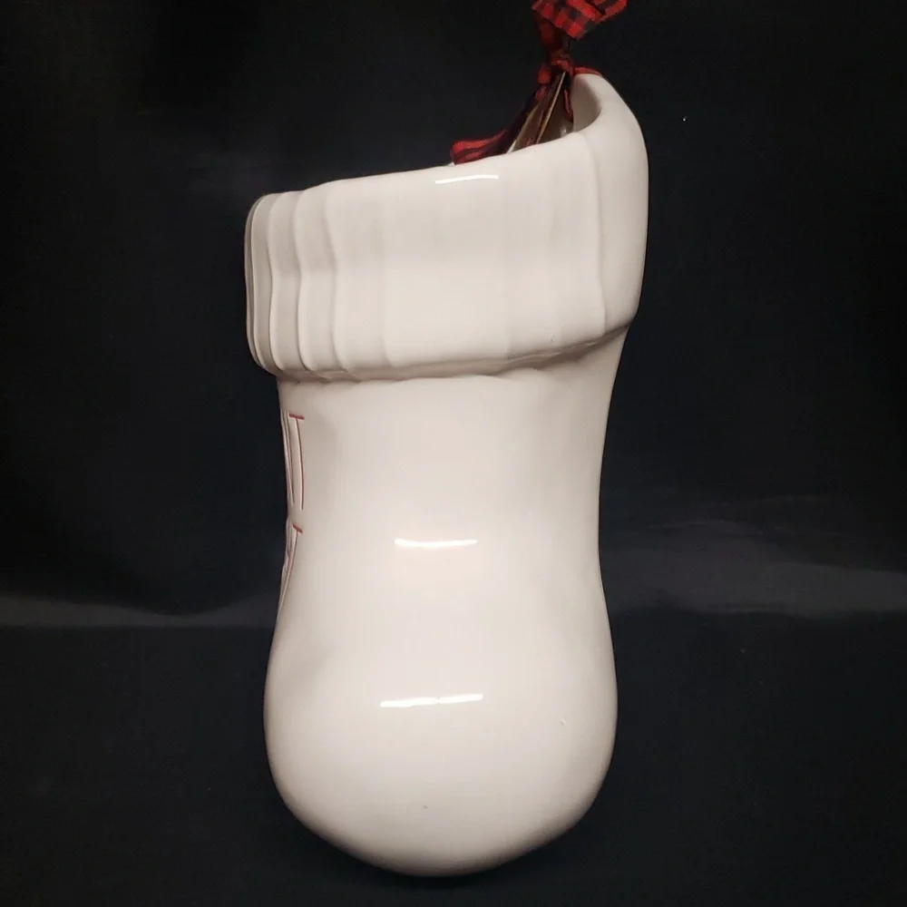 Rae Dunn NWT SILENT NIGHT Ceramic Christmas Stocking